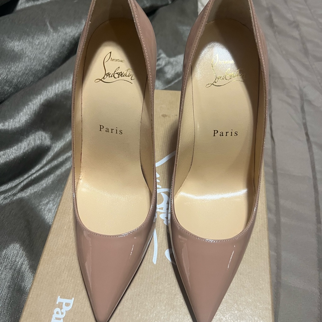 Christian Louboutin Tan Stiletto Heel! Like New! Only Worn A Couple Times.